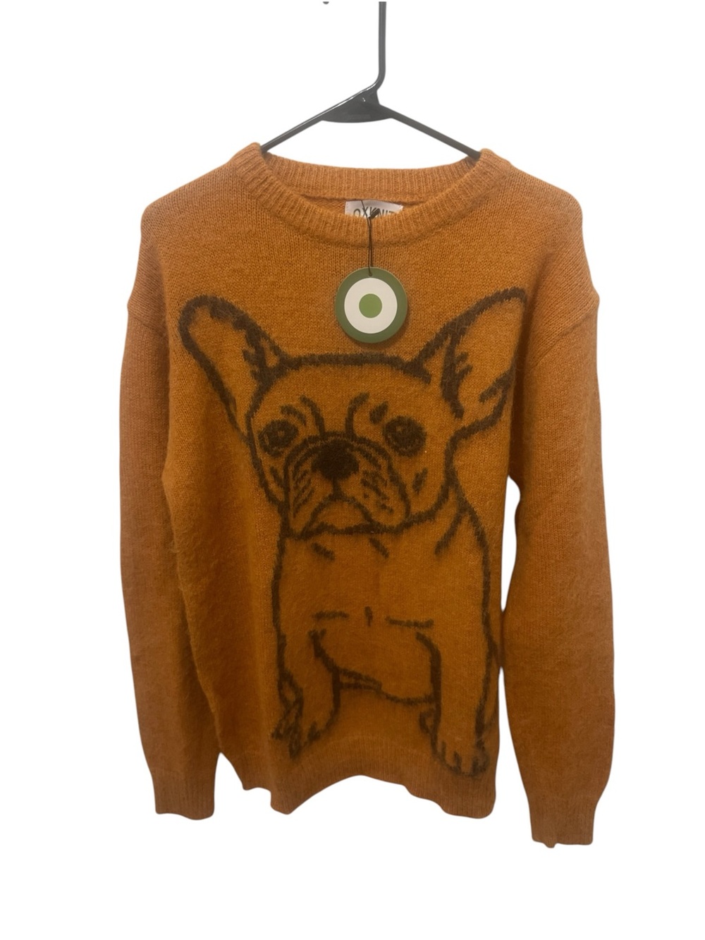 Oxknit French Bulldog Wool Blend Sweater Medium - Picture 2 of 6